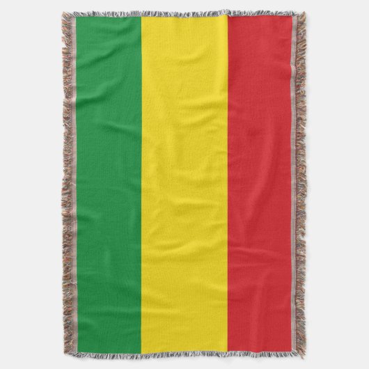 Rastafarian Flag Rasta Äthiopian Decke (Vorderseite Vertikal)