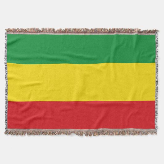 Rastafarian Flag Rasta Äthiopian Decke (Vorderseite)