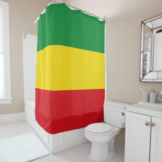 Rastafarian Flag Rasta Äthiopian Duschvorhang (Beispiel)