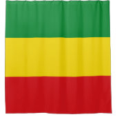 Rastafarian Flag Rasta Äthiopian Duschvorhang (Vorderseite)