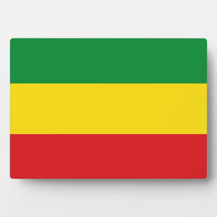 Rastafarian Flag Rasta Äthiopian Fotoplatte