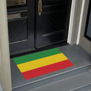 Rastafarian Flag Rasta Äthiopian Fußmatte