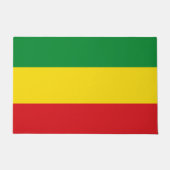 Rastafarian Flag Rasta Äthiopian Fußmatte (Vorderseite)