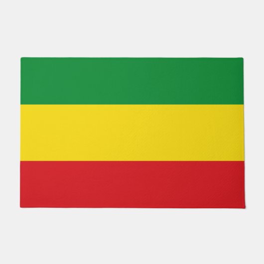 Rastafarian Flag Rasta Äthiopian Fußmatte (Vorderseite)