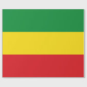 Rastafarian Flag Rasta Äthiopian Geschenkpapier (Flach)