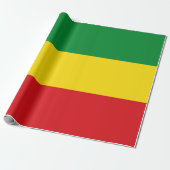 Rastafarian Flag Rasta Äthiopian Geschenkpapier (Ungerollt)