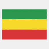 Rastafarian Flag Rasta Äthiopian Geschenkpapier Set (Vorderseite)