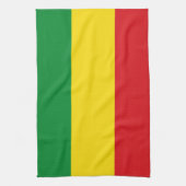 Rastafarian Flag Rasta Äthiopian Geschirrtuch (Vertikal)