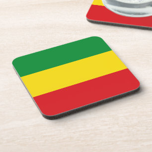 Rastafarian Flag Rasta Äthiopian Getränkeuntersetzer