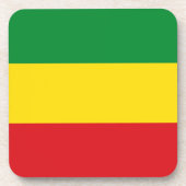 Rastafarian Flag Rasta Äthiopian Getränkeuntersetzer (Vorderseite)