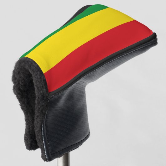 Rastafarian Flag Rasta Äthiopian Golf Headcover (3/4 Vorderseite)