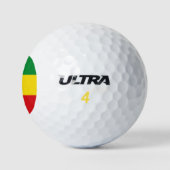Rastafarian Flag Rasta Äthiopian Golfball (Logo)