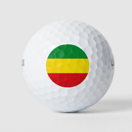 Rastafarian Flag Rasta Äthiopian Golfball (Vorderseite)