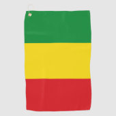 Rastafarian Flag Rasta Äthiopian Golfhandtuch (Vorderseite)