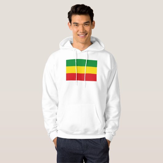 Rastafarian Flag Rasta Äthiopian Hoodie (Vorne ganz)