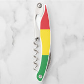 Rastafarian Flag Rasta Äthiopian Kellnermesser (Vorderseite)