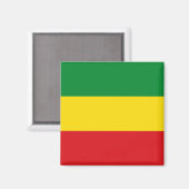 Rastafarian Flag Rasta Äthiopian Magnet (Vorderseite/Rückseite)