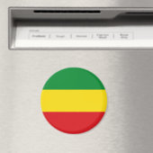 Rastafarian Flag Rasta Äthiopian Magnet (In Situ (Geschirrspüler))