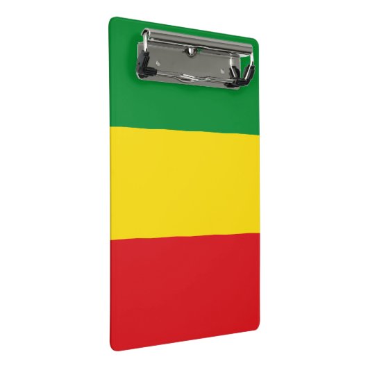 Rastafarian Flag Rasta Äthiopian Mini Klemmbrett (Schrägansicht)