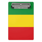 Rastafarian Flag Rasta Äthiopian Mini Klemmbrett (Vorderseite)