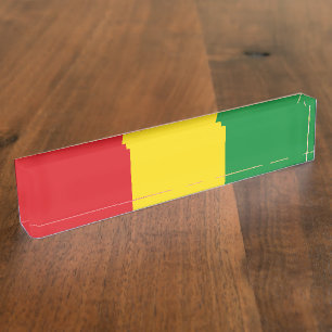 Rastafarian Flag Rasta Äthiopian Namensplakette