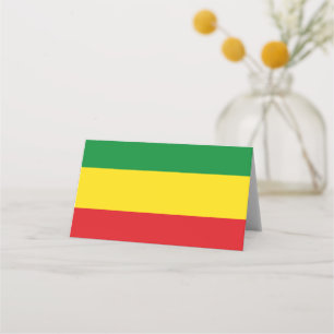 Rastafarian Flag Rasta Äthiopian Platzkarte