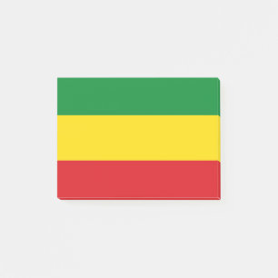 Rastafarian Flag Rasta Äthiopian Post-it Klebezettel