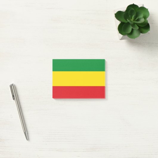 Rastafarian Flag Rasta Äthiopian Post-it Klebezettel (Büro)