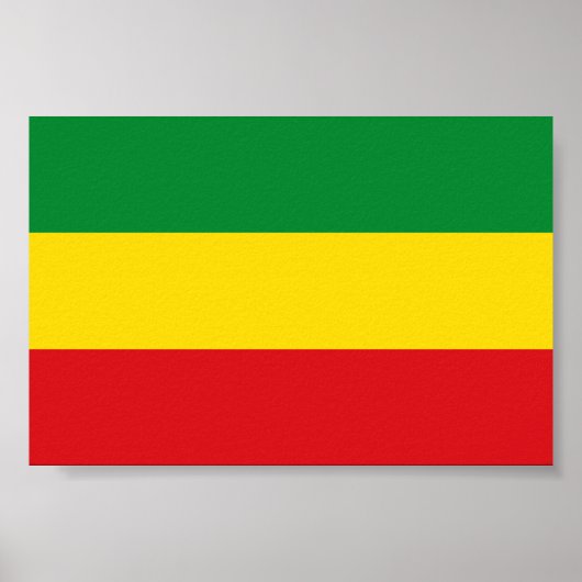 Rastafarian Flag Rasta Äthiopian Poster (Vorne)