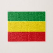 Rastafarian Flag Rasta Äthiopian Puzzle (Horizontal)