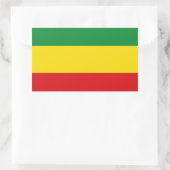 Rastafarian Flag Rasta Äthiopian Rechteckiger Aufkleber (Tasche)