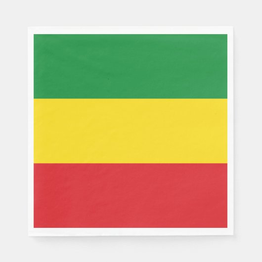 Rastafarian Flag Rasta Äthiopian Serviette (Vorderseite)