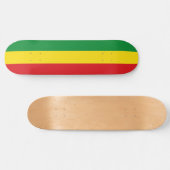 Rastafarian Flag Rasta Äthiopian Skateboard (Horizontal)