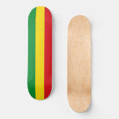 Rastafarian Flag Rasta Äthiopian Skateboard (Vorderseite)