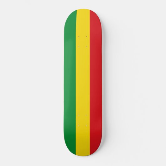 Rastafarian Flag Rasta Äthiopian Skateboard (Vorderseite)