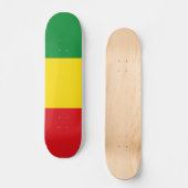 Rastafarian Flag Rasta Äthiopian Skateboard (Vorderseite)