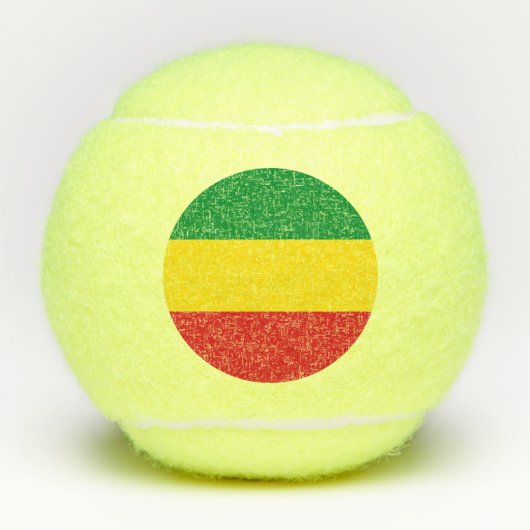 Rastafarian Flag Rasta Äthiopian Tennisbälle (Vorderseite)