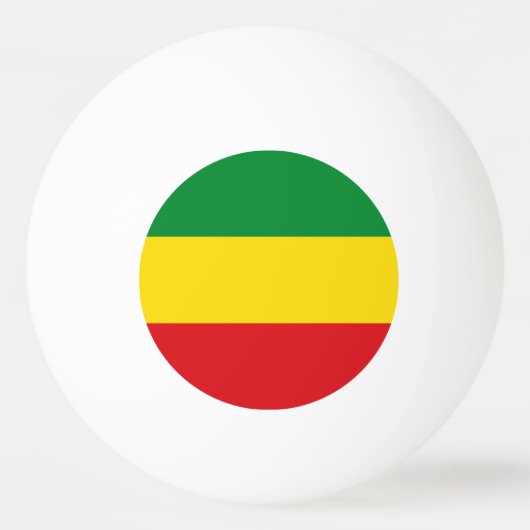 Rastafarian Flag Rasta Äthiopian Tischtennisball (Vorderseite)