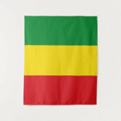 Rastafarian Flag Rasta Äthiopian Wandteppich (Vorderseite)