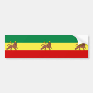 Rastafarian Flag (Rastafarianism) (Rasta) Autoaufkleber