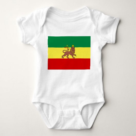Rastafarian Flag (Rastafarianism) (Rasta) Baby Strampler (Vorderseite)