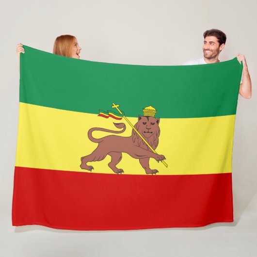 Rastafarian Flag (Rastafarianism) (Rasta) Fleecedecke (Beispiel)