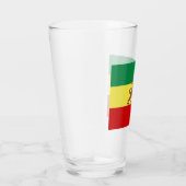 Rastafarian Flag (Rastafarianism) (Rasta) Glas (Rechts)
