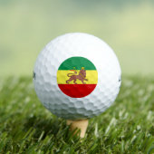 Rastafarian Flag (Rastafarianism) (Rasta) Golf Bal Golfball (Insitu T-Shirt)