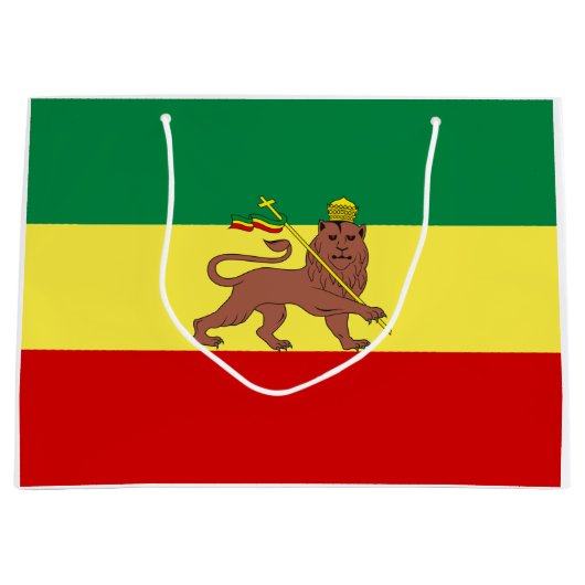 Rastafarian Flag (Rastafarianism) (Rasta) Große Geschenktüte (Vorderseite)