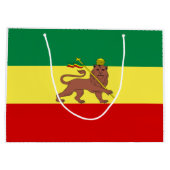 Rastafarian Flag (Rastafarianism) (Rasta) Große Geschenktüte (Rückseite)
