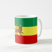 Rastafarian Flag (Rastafarianism) (Rasta) Kaffeetasse (VorderseiteRechts)