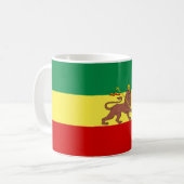 Rastafarian Flag (Rastafarianism) (Rasta) Kaffeetasse (Vorderseite Links)