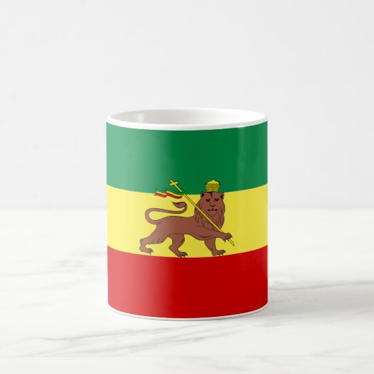 Rastafarian Flag (Rastafarianism) (Rasta) Kaffeetasse (Mittel)