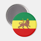 Rastafarian Flag (Rastafarianism) (Rasta) Magnet (Vorderseite/Rückseite)